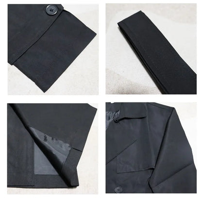Trench Coat Male Streetwear | Business Casual Loose Long Overcoat | Windbreaker Trench Coat