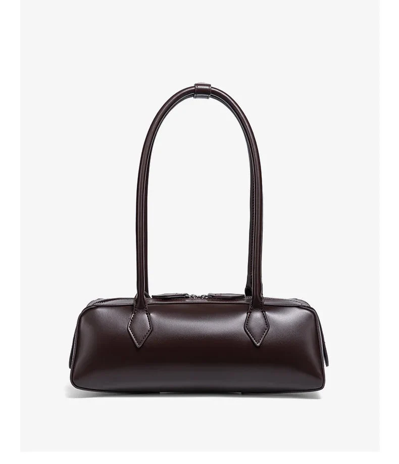 Women Leather Bag | Luxury Vintage | Long Shoulder Shopping Bag | Underarm Bag | Baguette