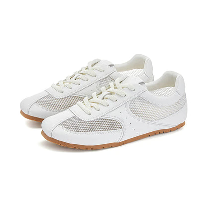 Women Mesh Sneakers | Summer German Training Shoes | Flat Shoes | German Army Trainers Beige