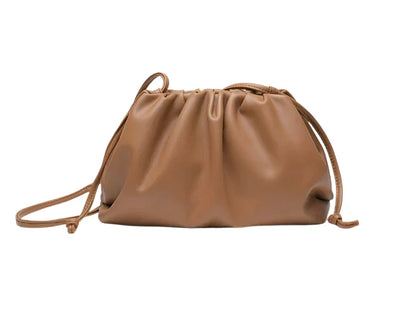Women Leather Pouch | Shoulder Bag | Crossbody Bag large caramel