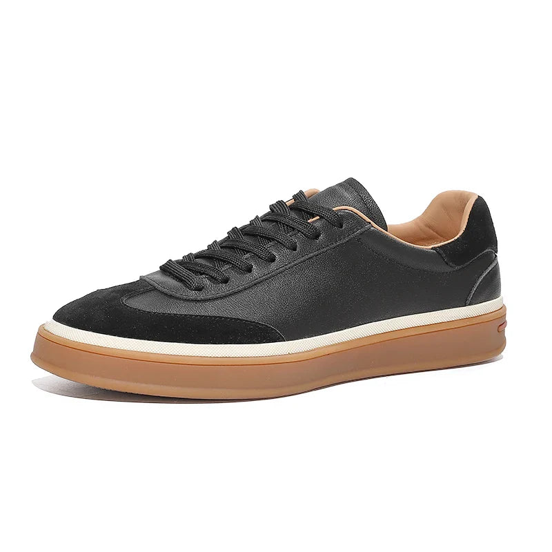 Men Genuine Leather Sneakers | Lightweight | Casual Shoes | Trainers