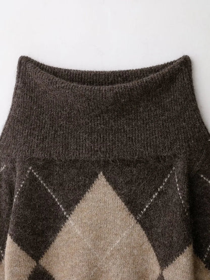 Woman Knitted Pullover | One-Shoulder | Long Sleeved | Casual Cropped Sweater | Off Shoulder Sweater Top