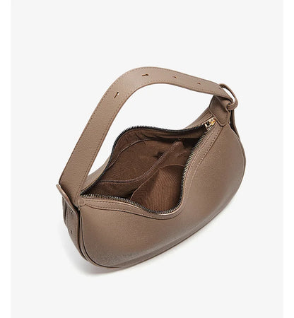 Women Shoulder Bag | Leather Crescent Underarm Bag | Minimalist Crossbody Bag
