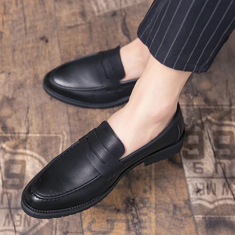 Men Business Leather Shoes | Dress Shoes | Wedding | Homecoming Shoes | Lightweight Shoes