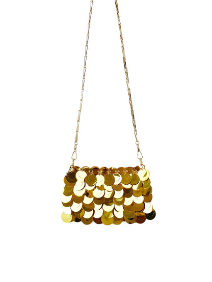 Women Small Sequin Bag | Sequin Handbag | Party Gold
