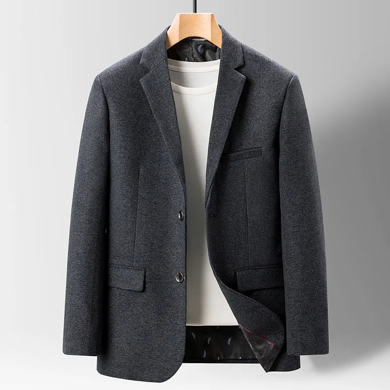 Blazer Men British Style | Casual Suit Fitted Dark grey