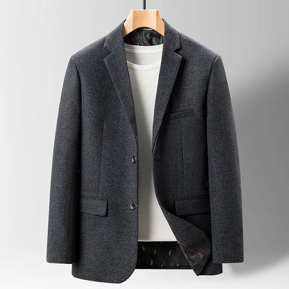 Blazer Men British Style | Casual Suit Fitted Dark grey