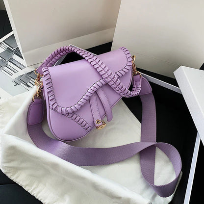 Women Leather Saddle Shoulder Bag | Crossbody Bag