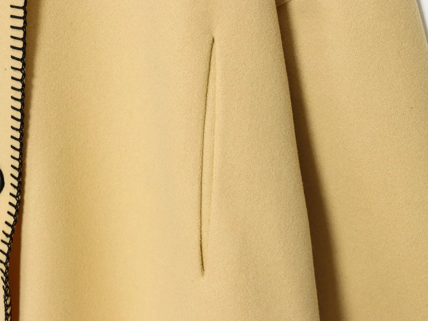 Women Short Jacket | Wide Shoulder | Vintage High Neck | Long Sleeve | Cape Coat