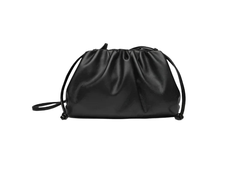 Women Leather Pouch | Shoulder Bag | Crossbody Bag small black