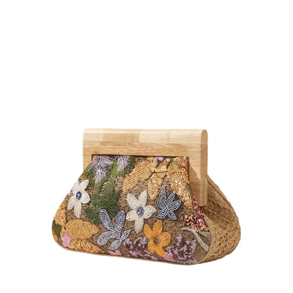 Women Flower Sequins Clutch Bag | Evening Bag | Party Bag