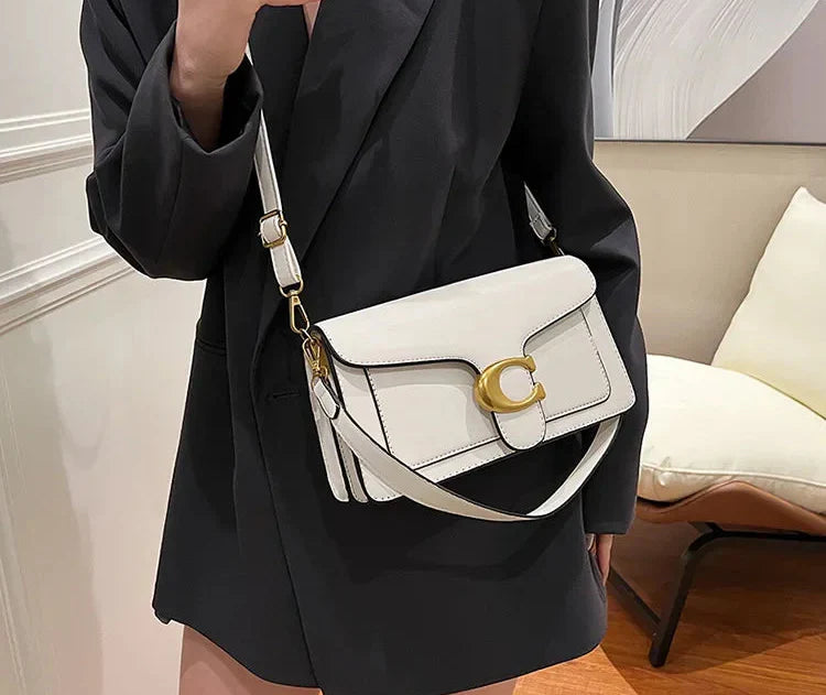 Women Leather Shoulder Bag | Underarm Bag | Crossbody Bag | Square Bag