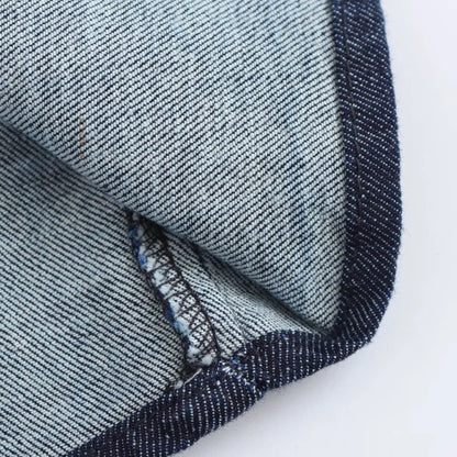 Women Denim Midi Dress | Ruched Waist | Fitted Dress