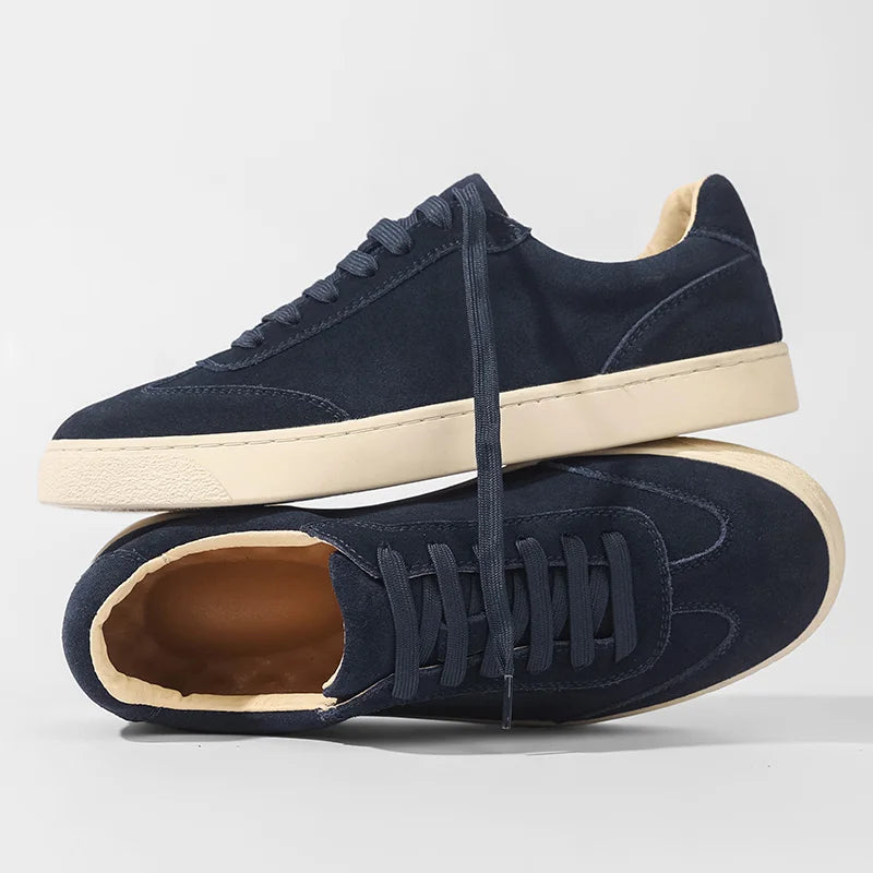 Men Leather Sneakers | Casual Shoes | Sports | Non-Slip Trainers