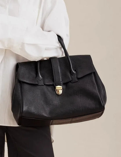 Women Large Capacity Leather Retro Handbag