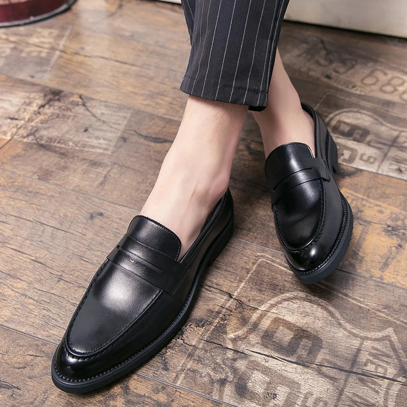 Men Business Leather Shoes | Dress Shoes | Wedding | Homecoming Shoes | Lightweight Shoes