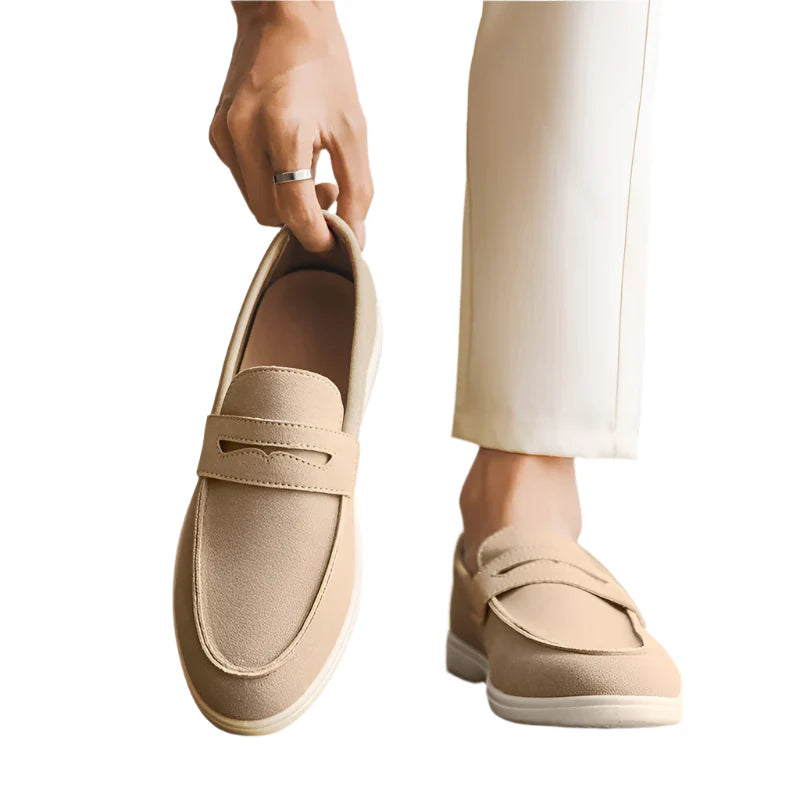 Men Summer Suede Loafers | Breathable Flats | Driving Shoes