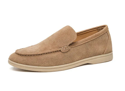 Men Genuine Leather Loafers | Moccasins | Suede Loafers Camel