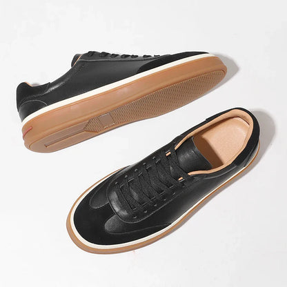 Men Genuine Leather Sneakers | Lightweight | Casual Shoes | Trainers
