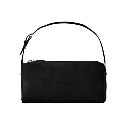 Women Vintage Suede Leather Shoulder Bag Suede Black