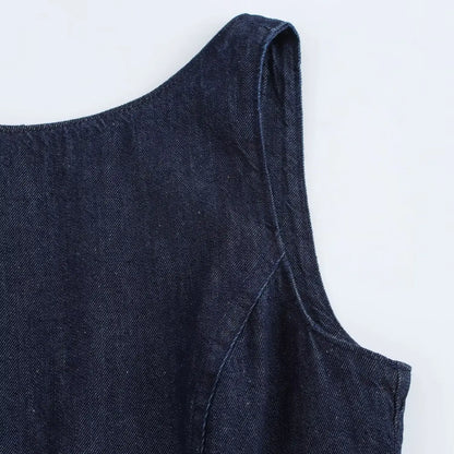 Women Denim Dress | Backless Mini Dress | Evening Dress