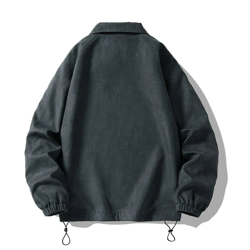 Unisex Oversized Bomber Jacket | Men Vintage Baggy Zip Up Jacket