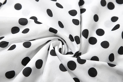 Women Polka Dot Print Maxi Dress | Spaghetti Strap | V-Neck