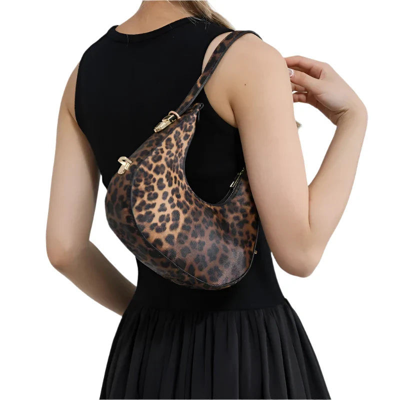 Women Leather Animal Print Underarm Bag | Shoulder Bag