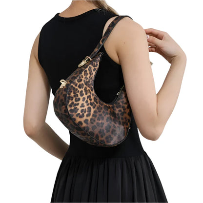 Women Leather Animal Print Underarm Bag | Shoulder Bag