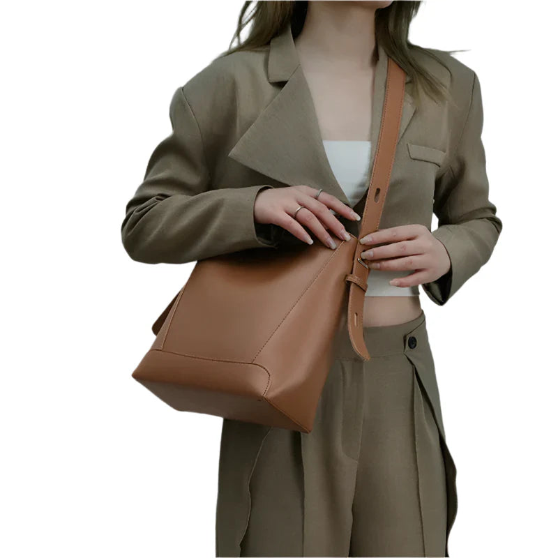 Women Bucket Bag | Leather Shoulder Bag