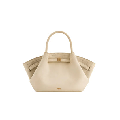 Women Micro Leather Suede Underarm Bag | French Shoulder Bag | Top-Handle Bag | Dumpling Bag Small white