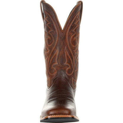 Men Embroidered Cowboy Boots | Western Riding Boots | Mid-Calf Pointed Toe Boots