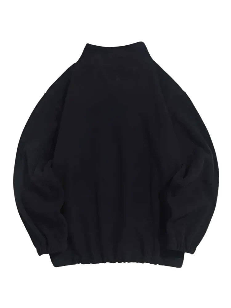 Unisex Quarter Zip Polar Fleece Sweatshirt | Embroidered Sweatshirt