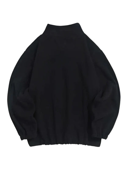 Unisex Quarter Zip Polar Fleece Sweatshirt | Embroidered Sweatshirt