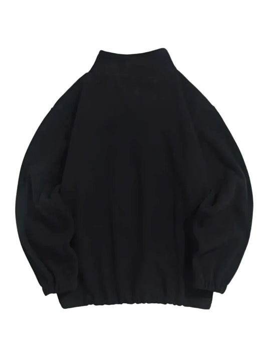 Unisex Quarter Zip Polar Fleece Sweatshirt | Embroidered Sweatshirt