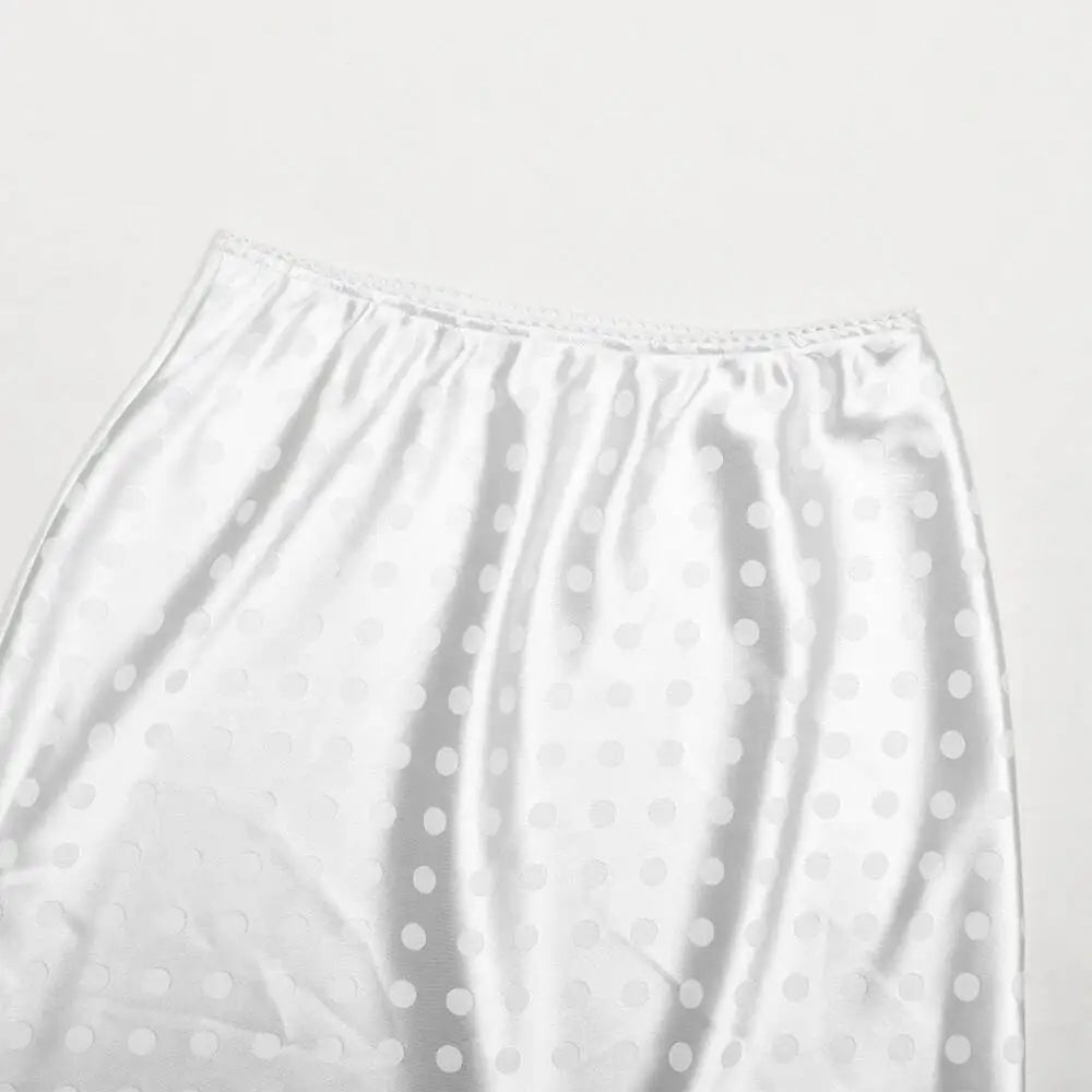 Women Polka Dot Lace Skirt | High Waist | Mini Skirt