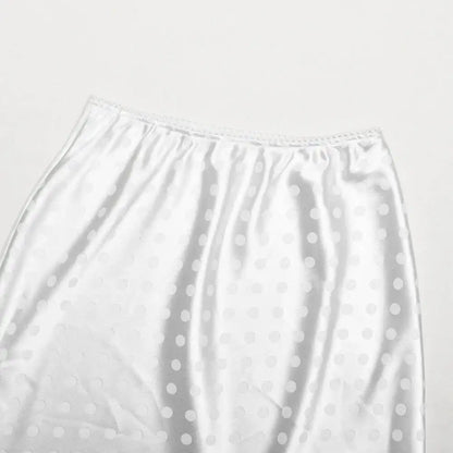 Women Polka Dot Lace Skirt | High Waist | Mini Skirt