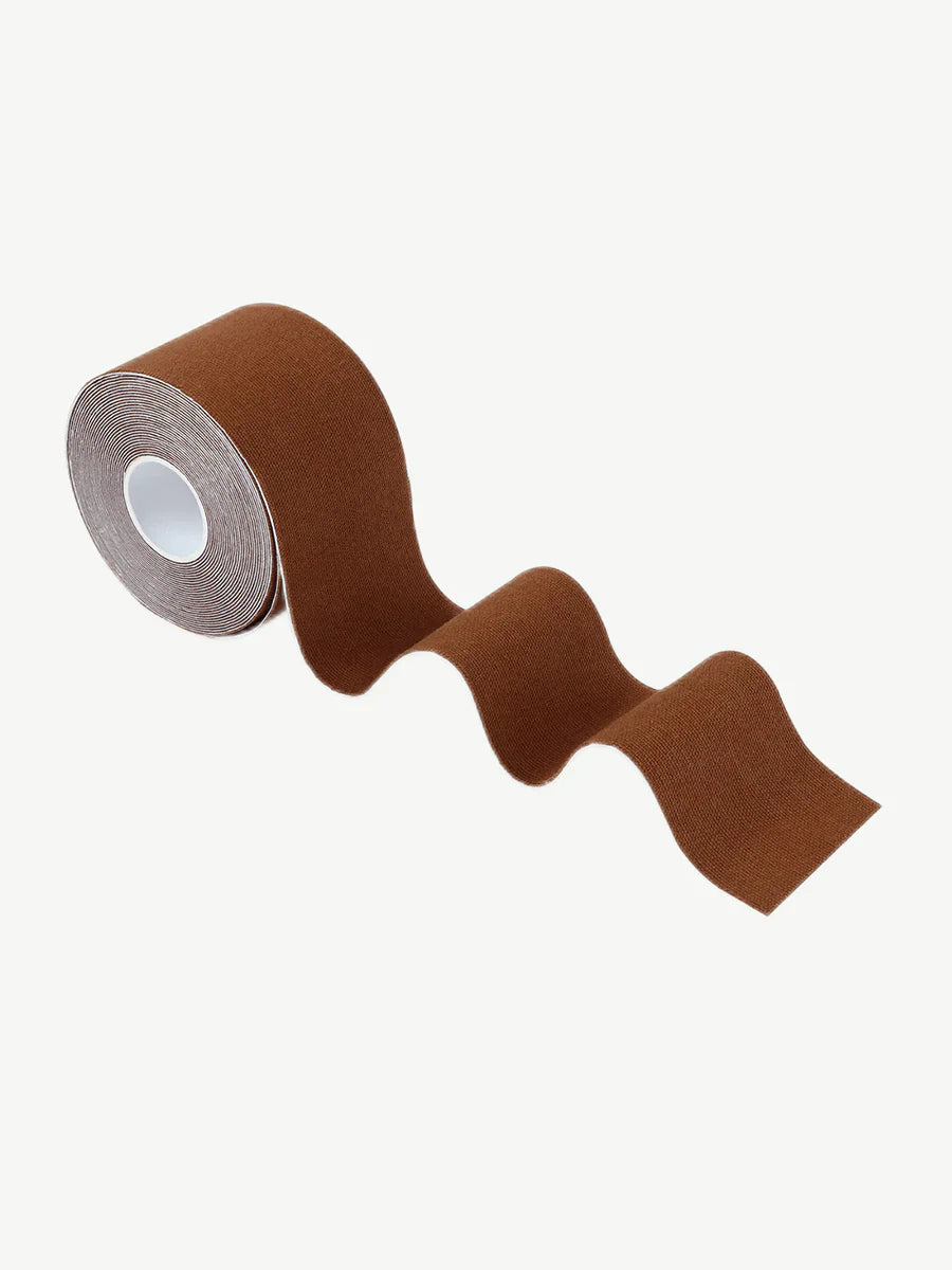 Disposable Breathable Uncut Breast Lift Tape Firm Compression BROWN