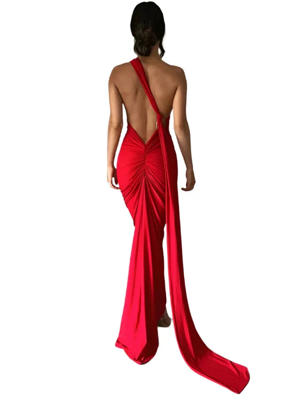 UME Backless Sexy Maxi Dress