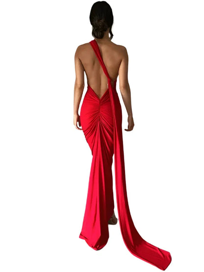 UME Backless Sexy Maxi Dress