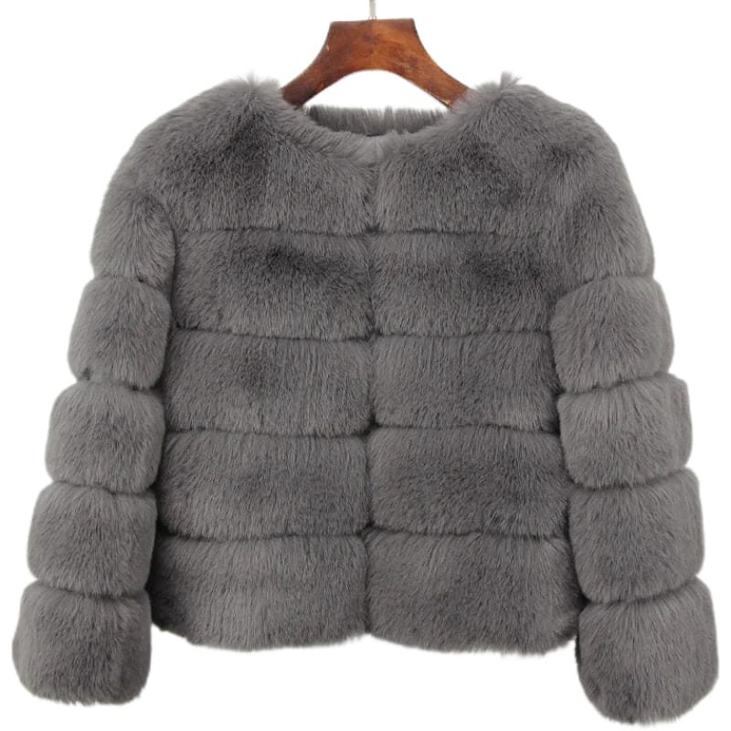 Women Retro Thick Fur Coat | Warm Winter Outerwear
