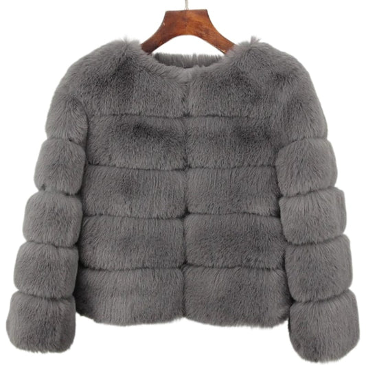 Women Retro Thick Fur Coat | Warm Winter Outerwear