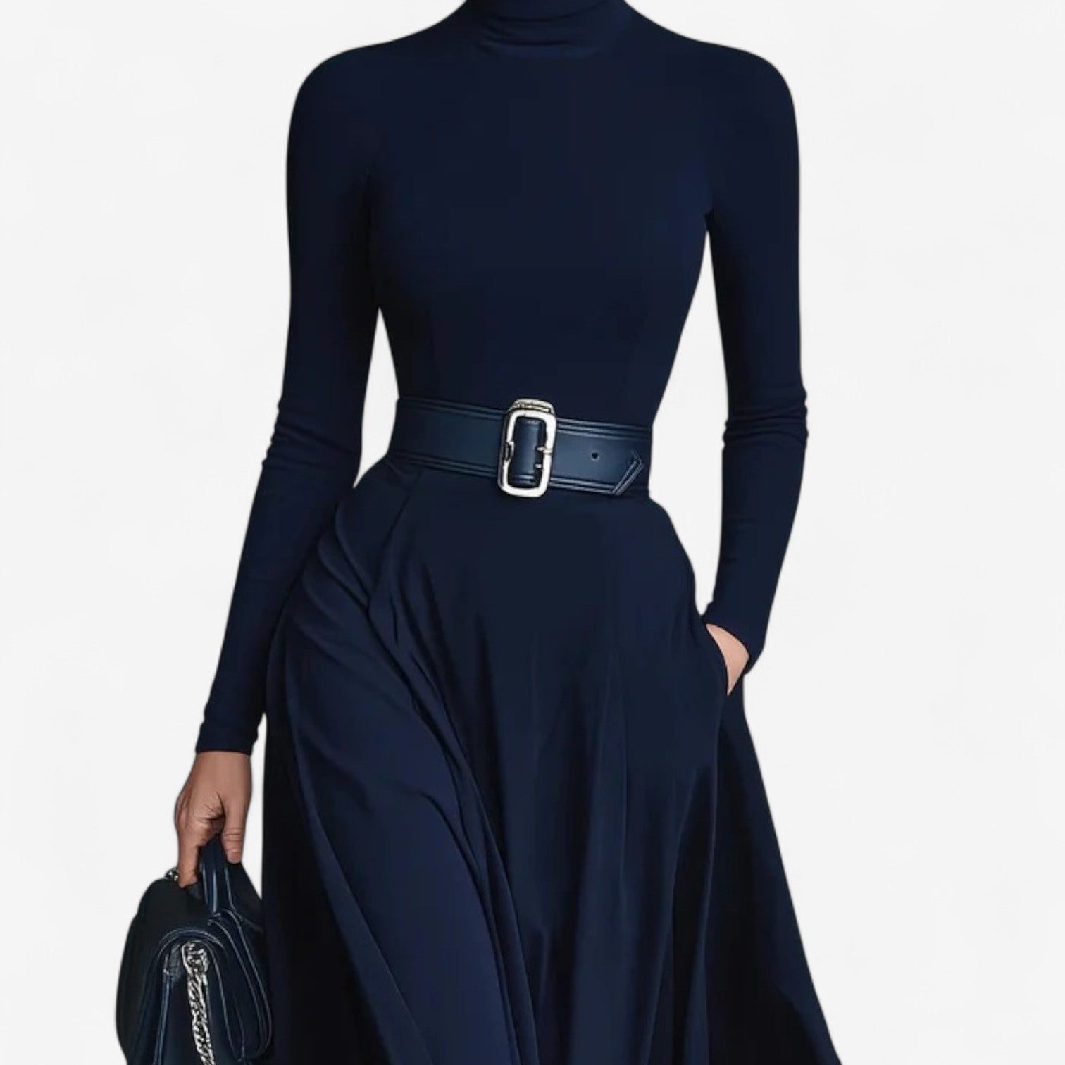 Veronica™ | High Neck Maxi Dress