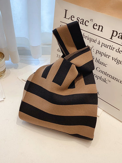 Stricken Schachbrett Zebra-Streifen Gestreifte Taschen Accessoires Handtaschen 