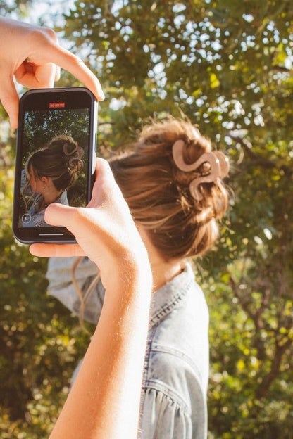 Swirly Fall Claw Clip