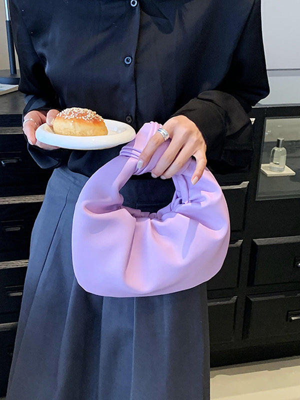 Bowknot Plissee Einfarbig Handtaschen Zubehör 