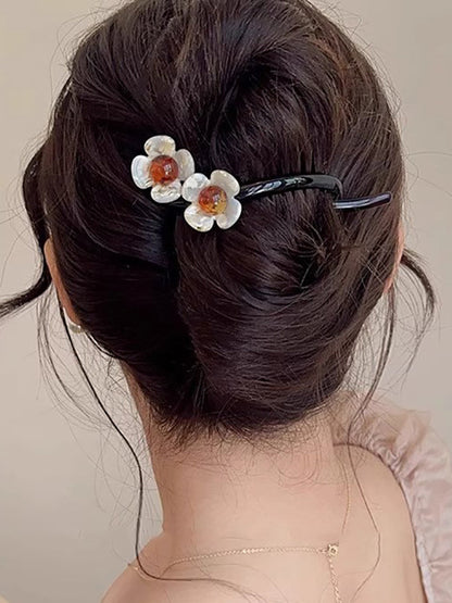 Flower Shape Geometric Hair Clips