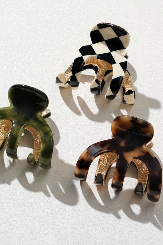 Jade Vintage | Small Octopus Metal Claw Clip