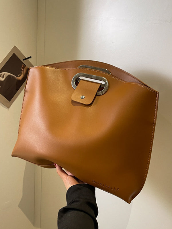 Two-Piece Set Hollow Solid Color Bags Accessories Handbags