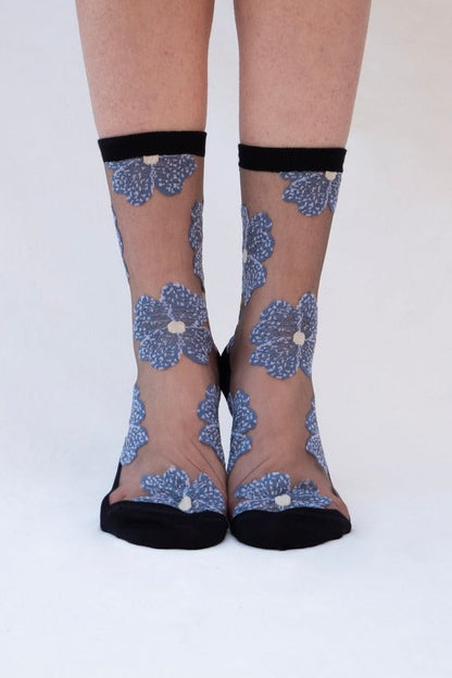 Transparent Floral Gift Socks